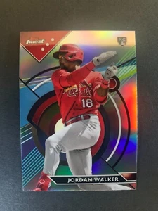 2023 Topps Finest Refractor 60 Jordan Walker - St. Louis Cardinals RC - Picture 1 of 2