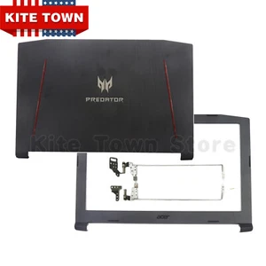 New LCD Back Cover Bezel&Hinges For Acer Predator Helios 300 G3-571 G3-572 N17C1 - Picture 1 of 8