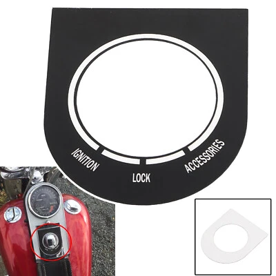 Black Dash Cover Switch Nameplate Decal For Harley Heritage Softail FLSTC FLSTF - Image 1 of 4