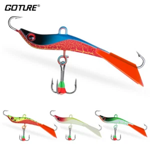 Winter Ice Jig Fishing Lure 71mm 14.4g Wobblers Minnow Hard Bait Hook 4 Colors - Picture 1 of 13