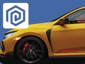 Honda Door Vinyl Decals Fits Civic Accord CRV CRZ CRX TYPE R TYPE S x 2 - Picture 1 of 14