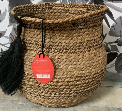 🧺 Medium Sewn Basket - Opalhouse designed with Jungalow 11”x11”🆕 Cover