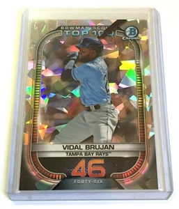 Rays Vidal Brujan 2021 Bowman Chrome Scout's Top 100 Atomic Refractor RC #86/150 - Picture 1 of 1
