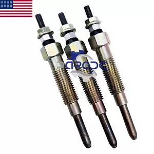 3pcs Glow Plugs for Mitsubishi L2A L2C L3A L3C Engine - Picture 1 of 5