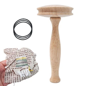 Wooden Darning Mushroom Darner Patch Tool Clothes Sock Sewing Repair Tool - Picture 1 of 12
