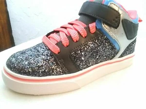 OP-MÄDCHEN-JUGENDGR. "3" "4" GLITZER HI-TOP-SPORTSCHUHE-SUPER BEQUEM - Bild 1 von 5