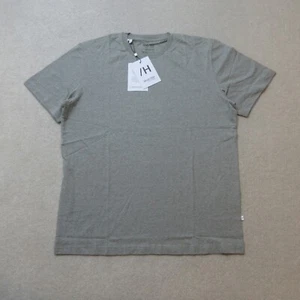 Camiseta Selected Homme Para Hombre XL Verde Rayas Algodón Orgánico Manga Corta Nueva Con Etiquetas - Imagen 1 de 7