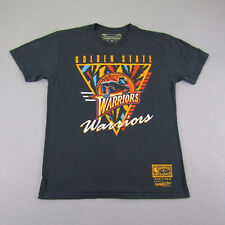 Golden State Warriors Shirt Mens Medium Blue Mitchell Ness NBA Basketball Tee ^