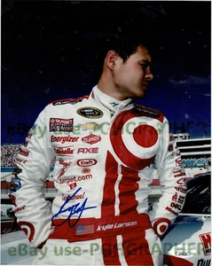 NASCAR 8x10 autografiado firmado por Kyle Larson - Autenticado por JSA - Imagen 1 de 3