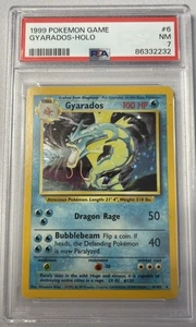 1999 Pokemon Game Gyrados-Holo 6/102 NM PSA 7 - Picture 1 of 2