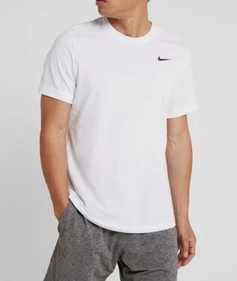 Nike Men's Sportswear Embroidered Swoosh T-shirt White X-Large - Image 1 of 4