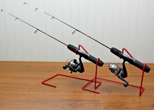 2 - Shakespeare Ugly Stik GX2 Ice Fishing Combo USGXICE28M with Holders! GXIR20 - Picture 1 of 11