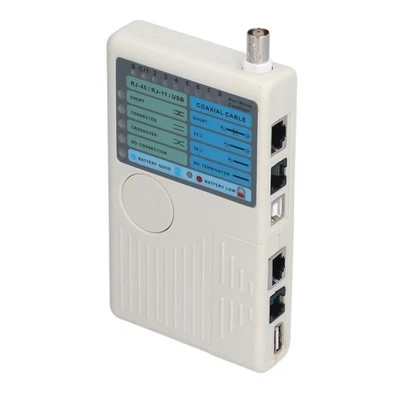 `Network Cable Tester 4 In 1 Coaxial Wire Testers For RJ45 BNC RJ11 USB - Image 1 of 4