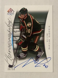 2006/07 Marian Gaborik SPA SP authentic Chirography Auto Autograph 36/50 - Picture 1 of 2