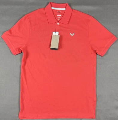 Camisa Polo Nike Rafa Nadal Calce Ajustado Coral Muestra DD8532-850 Para Hombre Talla L Nueva con Etiquetas Foto 1 de 4