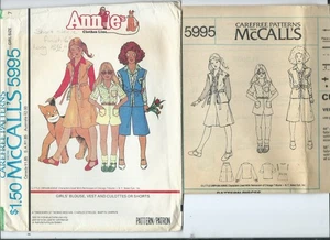 M 5995 Schnittmuster BLUSE WESTE CULOTTE SHORTS Nähen "Annie" Design Mädchen Gr. 7 - Bild 1 von 1