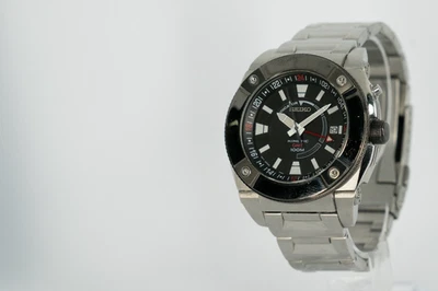 Seiko SUN007 Kinetic GMT 100M esfera negra | 5M65-0AB0 | Condensador nuevo 2025 Foto 1 de 4