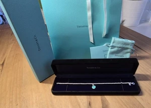 Tiffany & Co. 21cm Bracelet – Silver Beads w/ Tiffany Blue® Heart Charm - Picture 1 of 14