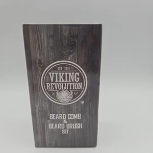Viking Revolution Bartbürste und Kamm Set für Männer - Pflege- und Reisetasche - Bild 1 von 5