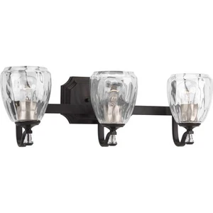 Progress Lighting P300118 Bronze Anjoux 3-Light 23"W Bathroom Vanity Light - Picture 1 of 12