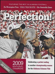 Perfection Alabama Crimson Tide 2009 Championship Season College Football - Picture 1 of 1