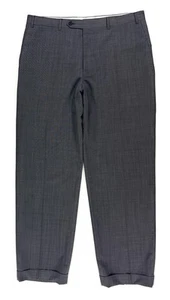 Canali 1934 Travel Dress Pants Wool Flat Front Cuffed Suit Trousers Size 36x30 - Picture 1 of 11