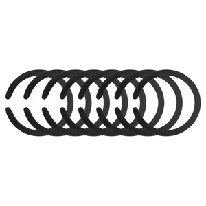 8Pcs Magnetic Sticker Ring, Magnetic Adapter C-shape Ring, Black - Zdjęcie 1 z 7