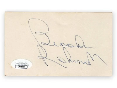 Brooks Robinson Signed Autographed 3X5 Index Card Orioles HOFer JSA CF45859 - Image 1 of 2