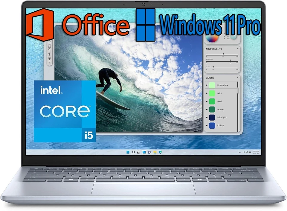 Dell Inspiron 14 Laptop 5440, i5, 16GB Ram, 512 SSD, 14" 2K, Win Pro & Office 24 - Image 1 of 4