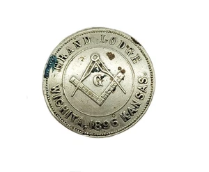 Vintage Grand Lodge Wichita Kansas Masonic Lapel Pin - Picture 1 of 6