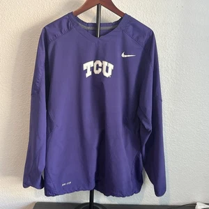 TCU Horned Frogs Pullover Mens L NCAA Football Nike Dri Fit - Picture 1 of 9