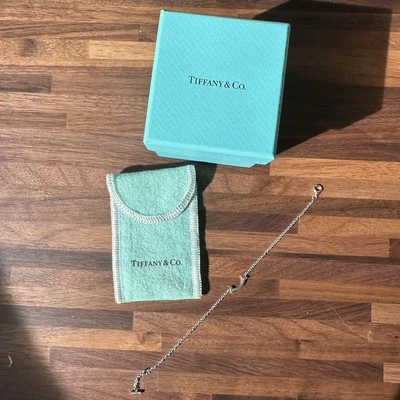 Pulsera Tiffany Mini Sonrisa 100% Auténtica Oro Blanco Foto 1 de 4