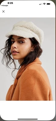 Free People Cream Fuzzy Cap - Image 1 of 4