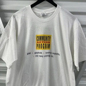 Vintage GAP Community Action Promo T-Shirt 90s USA Made Banana Republic Old Navy - Bild 1 von 10