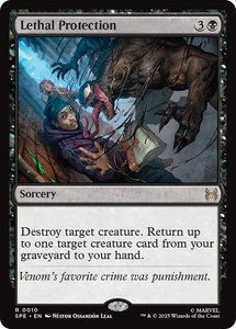Lethal Protection 0010 ~ **Foil** Rare MTG Marvel Spider-Man - Bild 1 von 1