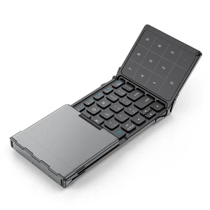 Foldable Bluetooth Keyboard, BK18 Foldable Keyboard with Touchpad and Number ... - Picture 1 of 8