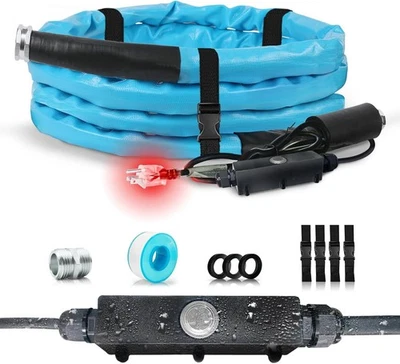 Cupohus Heated RV Water Hose 15FT x 5/8"ID - Freeze Proof to -45℉, Self-Regulati - Image 1 of 4