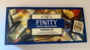 New Old Stock Winsor & Newton Finity Artists Acrylic Colour Painting Set Unused - Picture 1 of 5