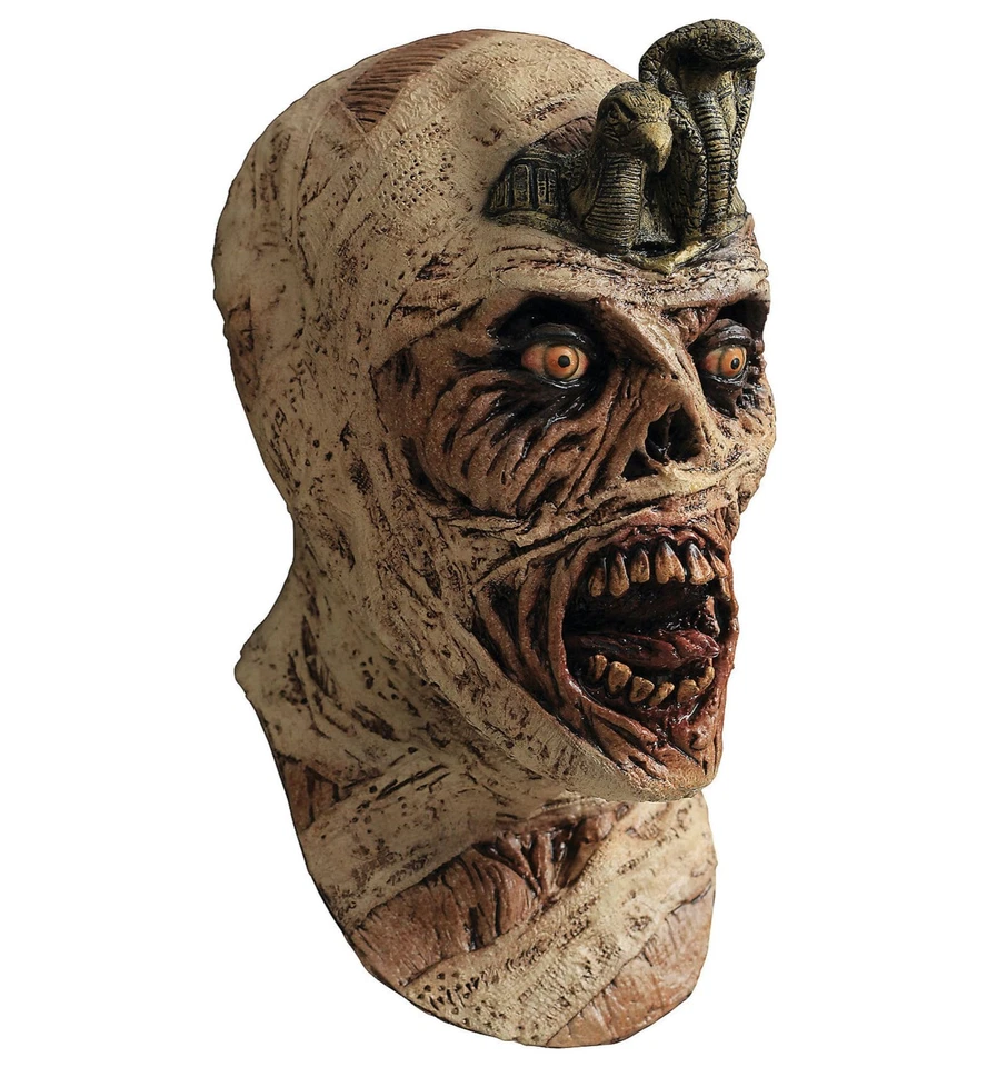Disfraz de momia maldita egipcia horror cadáver niño niño máscara superior Foto 1 de 1