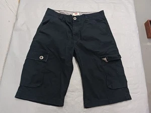 Ladies Vintage Levi's Black Cargo Shorts Size 16 Waist 28 - Picture 1 of 9