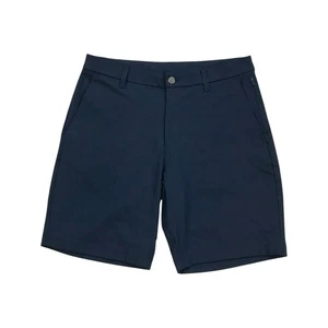 Lululemon ABC Classic Fit Short Sz 32 Mens Blue 9" Warpstreme Chino Stretch Gym - Picture 1 of 3
