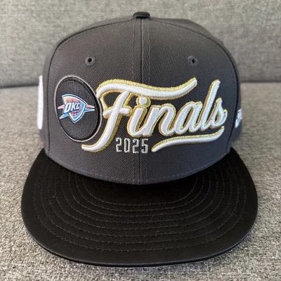 Oklahoma City Thunder New Era 2025 NBA Finals Locker Room 9FIFTY Snapback Hat - Image 1 of 4
