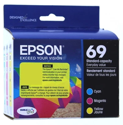 Epson 69 Ink Cartridge (Cyan/Magenta/Yellow) - Image 1 of 3