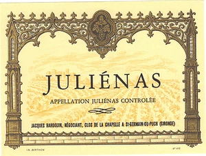 Etiquette de vin - JULIENAS - Imagen 1 de 1