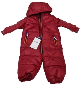 Marks & Spencer Baby wattierter All-in-One-Mantel mit Reißverschluss rot UVP 19,99 £ 6-9 Monate - Bild 1 von 2