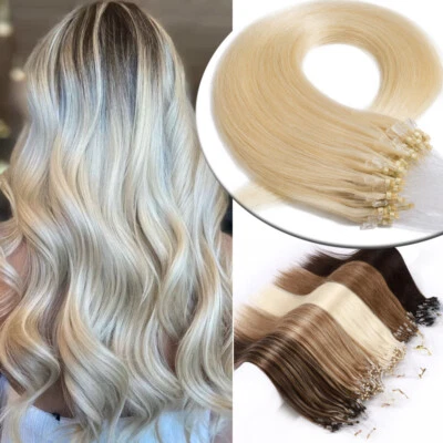 Микро кольцо ссылка волос расширения микро бусины петля наконечник Remy человеческих волос мягкий 0,5 G/S - Изображение 1 из 4