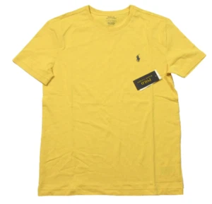 Polo Ralph Lauren uomo gialla tinta unita girocollo manica corta t-shirt XXL - Foto 1 di 1