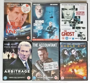 6 x Political Thrillers DVDs Air Force One Behind Enemy Lines Ghost Arbitrage +3 - Bild 1 von 11