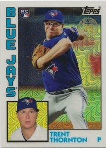 Topps Update Silver Pack 2019 1984 Chrome Ref T84U-47 Trent Thorton Blue Jays RC - Foto 1 di 1