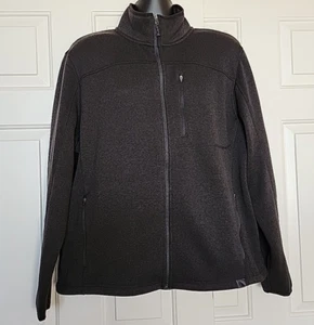 LL Bean Pullover Jacke Full Zipper schwarz Fleece leicht tailliert gefüttert XL Reg Herren - Bild 1 von 11